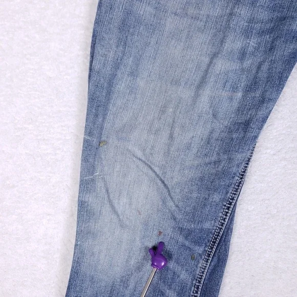 Rock & Roll Denim 36x30 Double Barrel Straight Jeans Blue Relaxed Western Cowboy - Picture 4 of 16